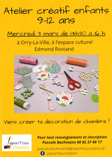 Atelier créatif enfants