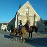 Patrouille de gendarmes à cheval