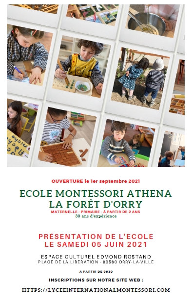 Présentation de l'école Montessori "La forêt d'Orry"