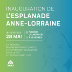 Inauguration esplanade Anne Lorraine