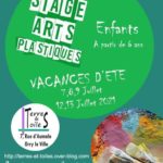 Stages arts plastiques vacances d'été