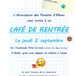 Café de rentrée