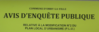 Enquête publique de la modification du PLU