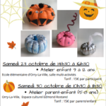 Atelier créatif de décoration de mini citrouilles