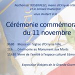 Cérémonie commémorative du 11 Novembre