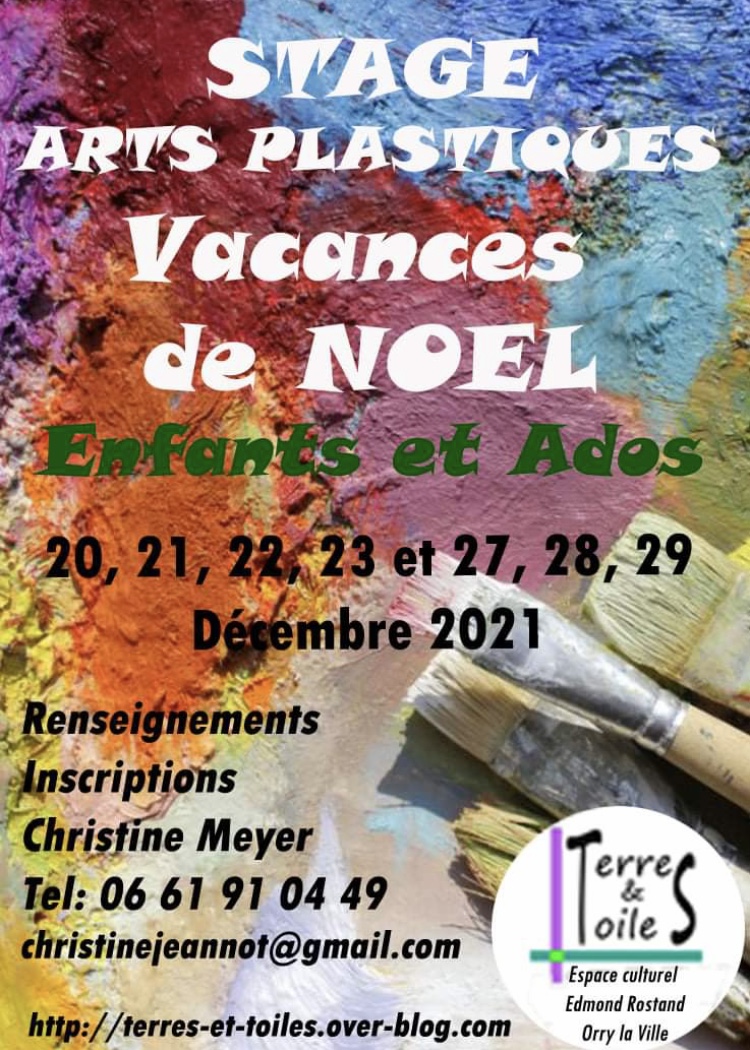 Stage arts plastiques : vacances de Noel