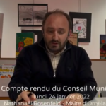 Compte-rendu du conseil municipal du 24 janvier 2022