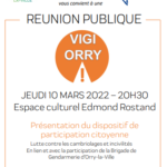 Réunion publique : vigi - orry