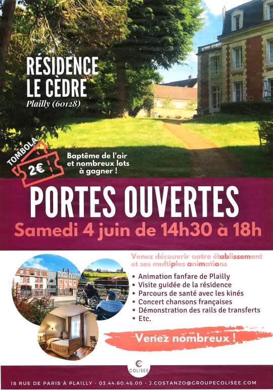 PORTES OUVERTES : résidence Les Cèdres de Plailly