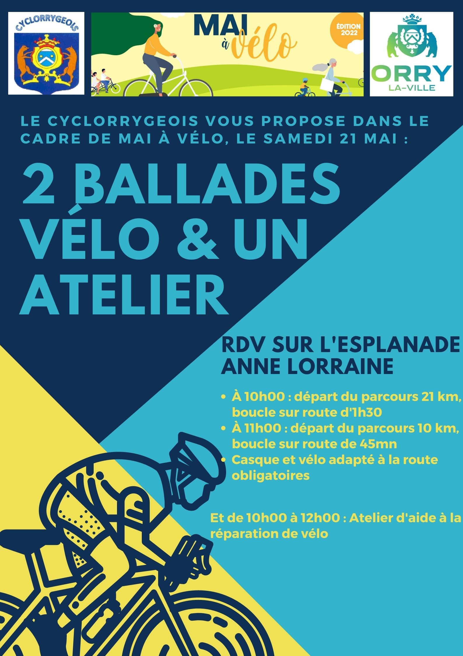 Mai à vélo