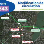 Nouvel itinéraire de la ligne régulière de bus n° 643