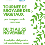 Tournée de broyage du 21 au 25 novembre