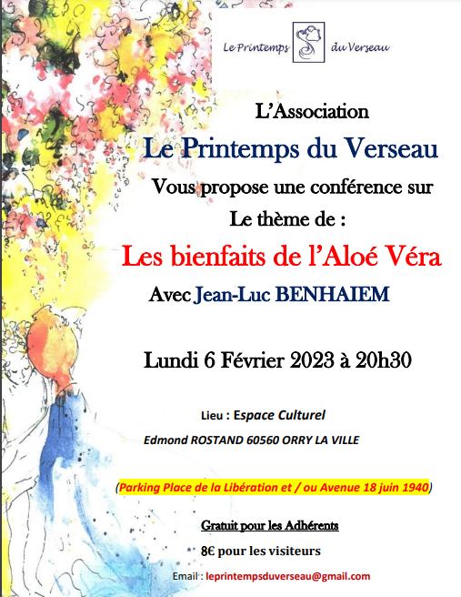 Conférence : Les bienfaits de l'Aloé Véra