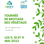 Tournée de broyage des végétaux