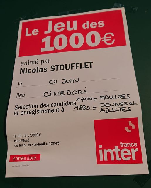 Jeu des 1000€