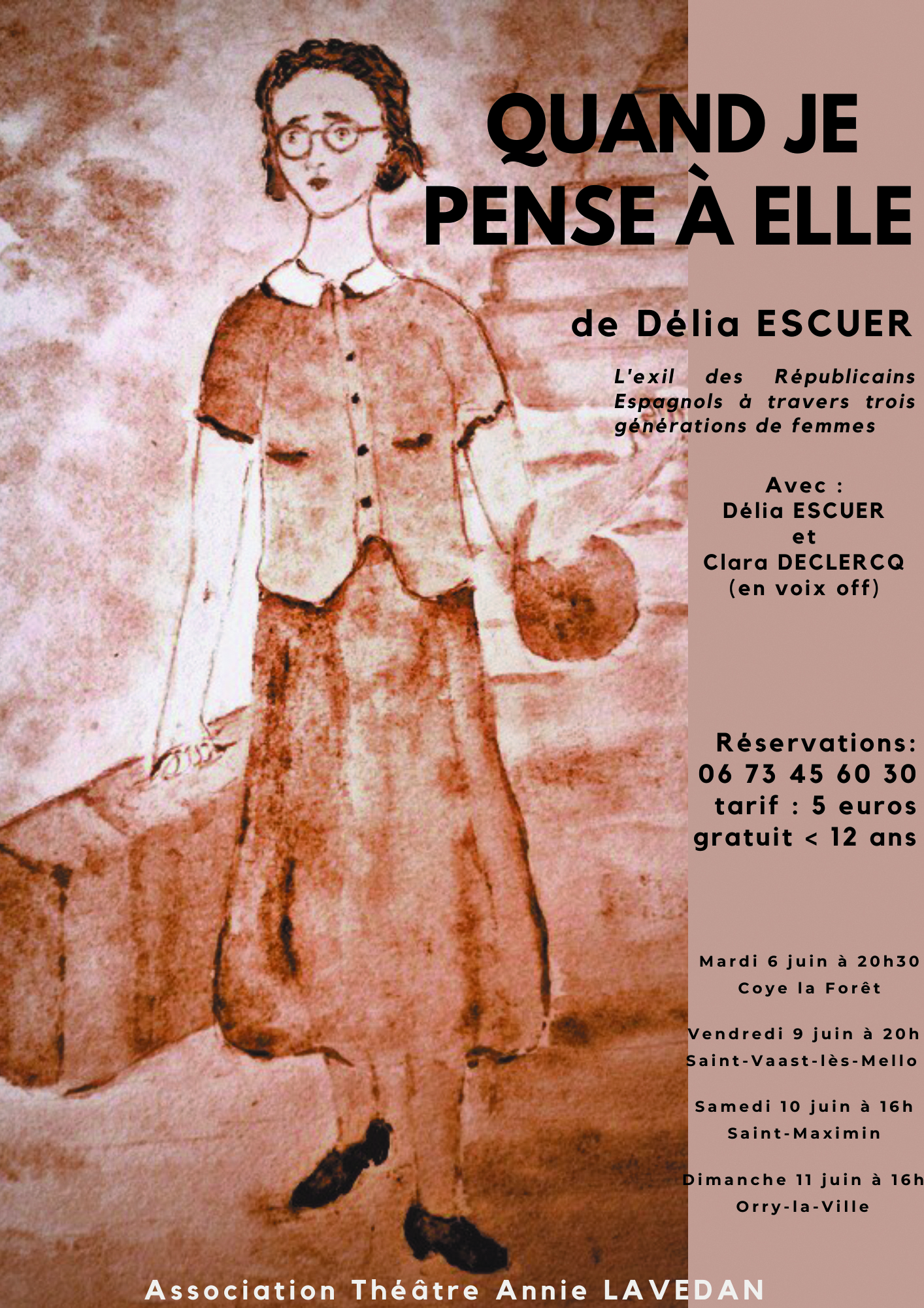 Théâtre : Quand je pense à elle