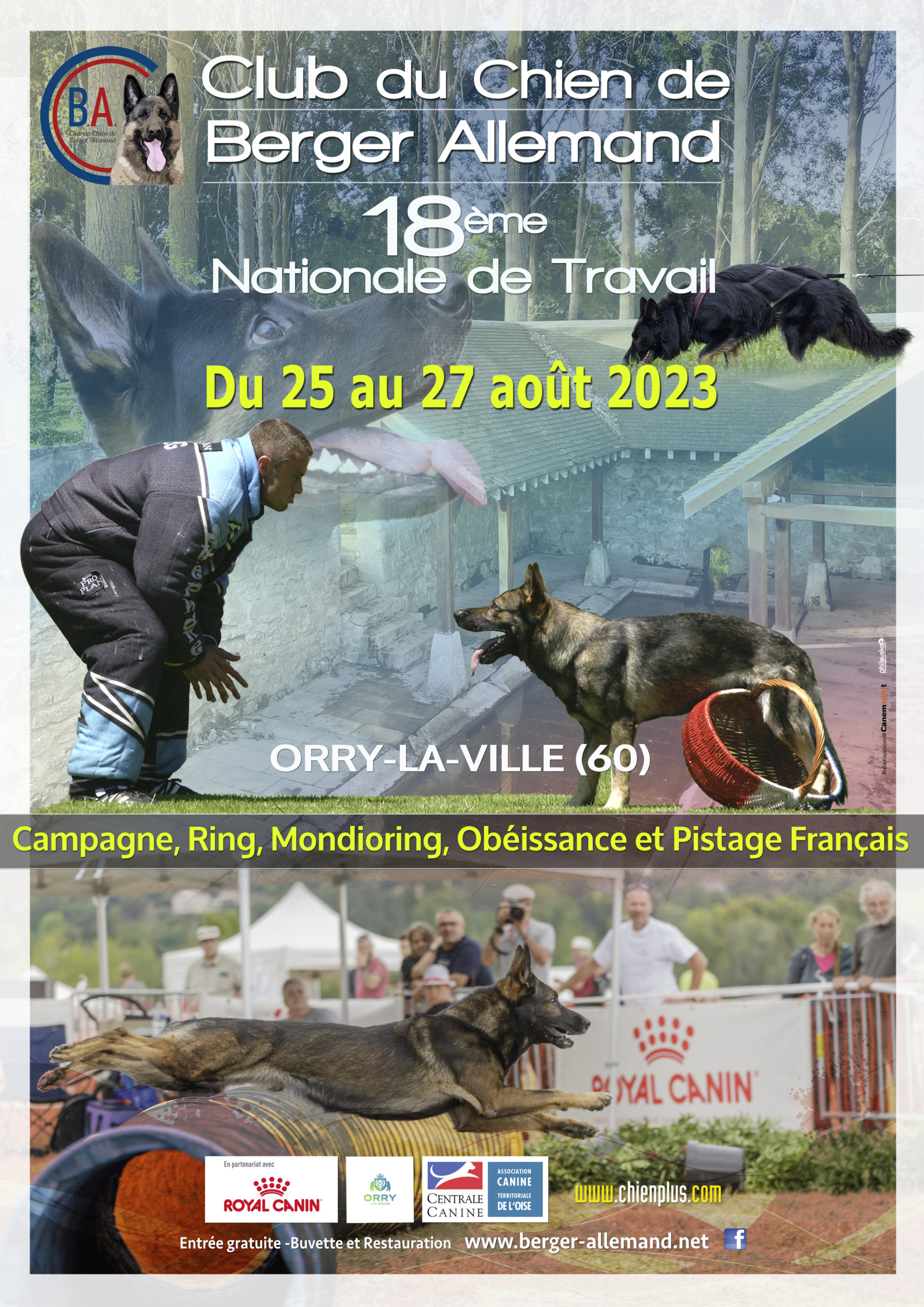 Club de chien de berger allemand : 18ème national de travail