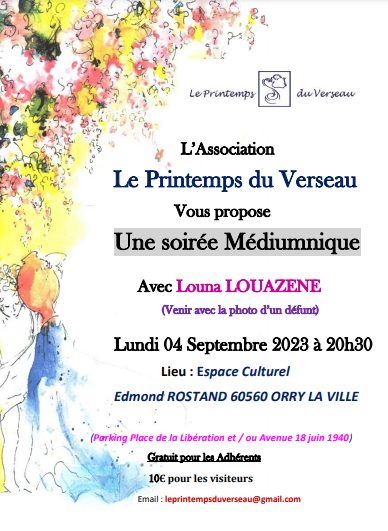 SOIRÉE MÉDIUMNIQUE