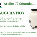 Inauguration de l'atelier JL Céramique