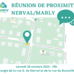 Réunion de proximité carrefour rue Gérard de Nerval/rue du Bouteiller
