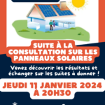 Consultation sur les panneaux solaires : réunion publique