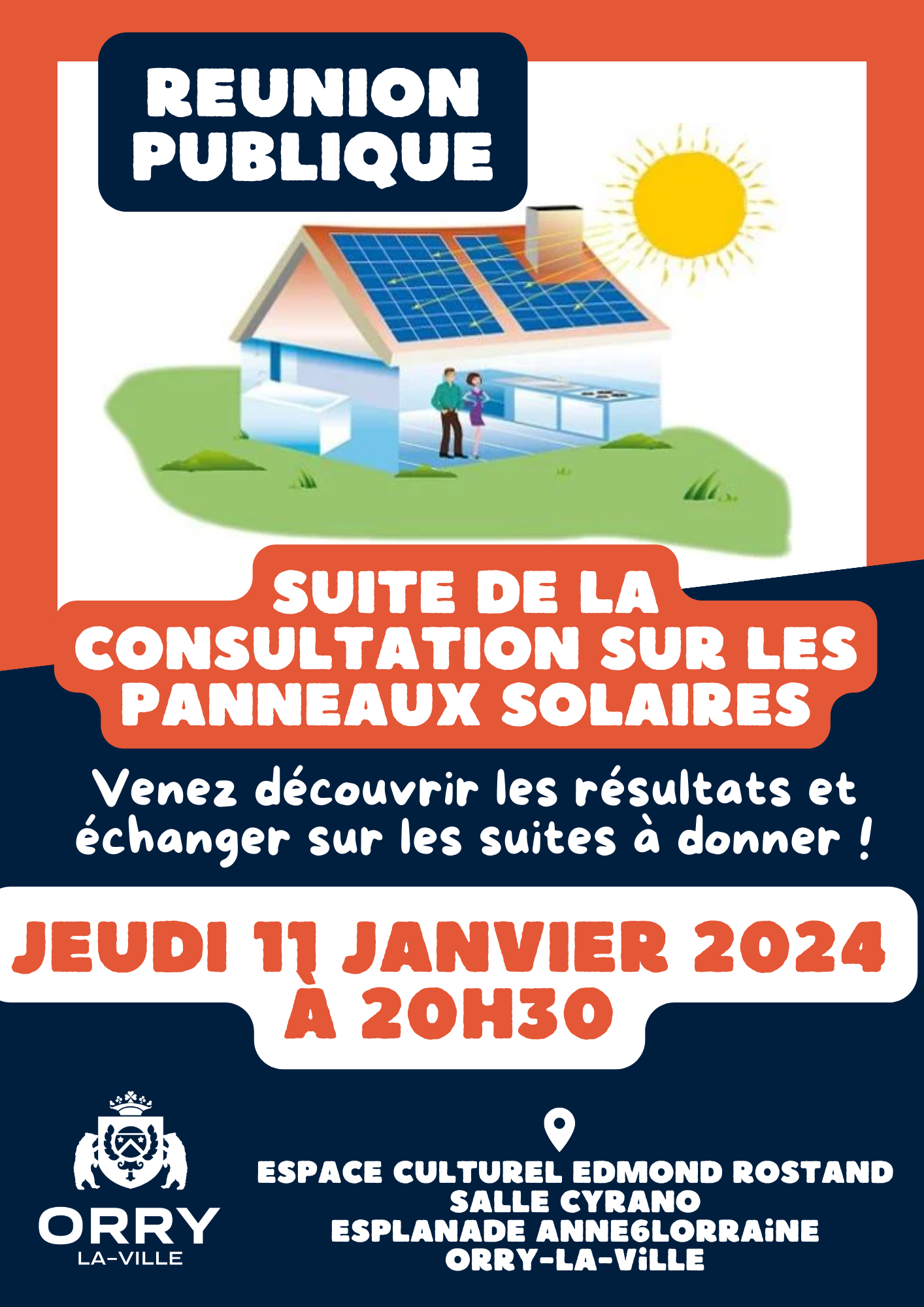 RÉUNION PUBLIQUE : résultats suite à la consultation sur les panneaux solaires