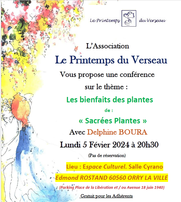 Conférence : le bienfait des plantes