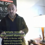 Compte-rendu du conseil municipal du 22 février 2024