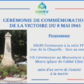 Cérémonie de commémoration de la victoire du 8 mai 1945