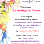 Conférence : L'aromathérapie, ses bienfaits, ses contrindications