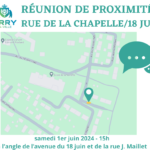 Réunion de proximité rue de La Chapelle/avenue du 18 juin