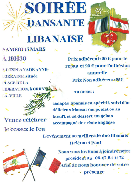 Soirée dansante Libanaise