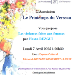CONFERENCE : les violences faites aux femmes