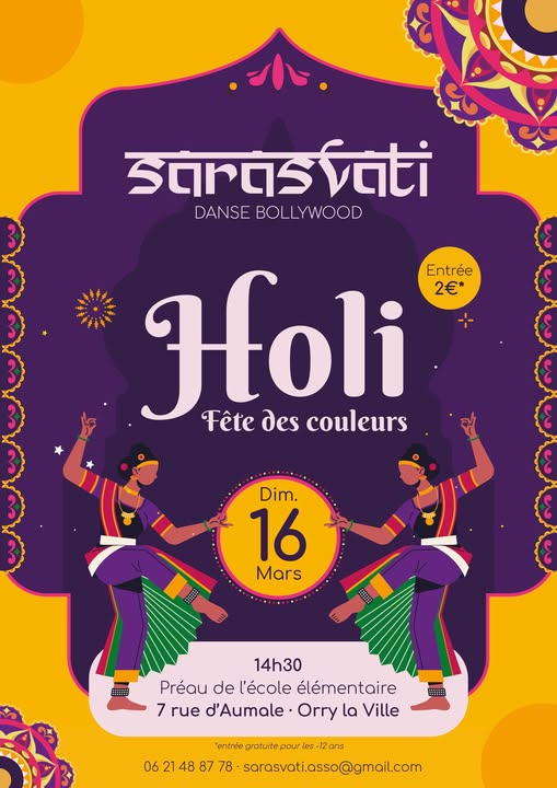 HOLI fête des couleurs