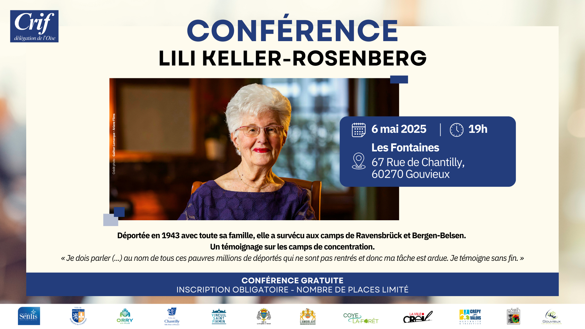 CONFERENCE : Lili Keller Rosenberg