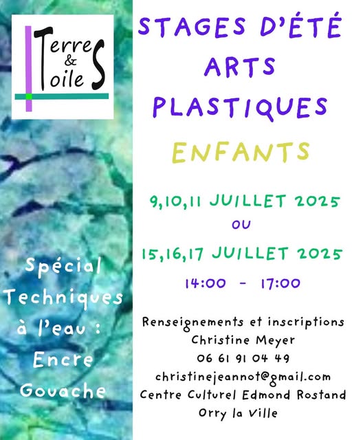 Stage arts plastiques enfant