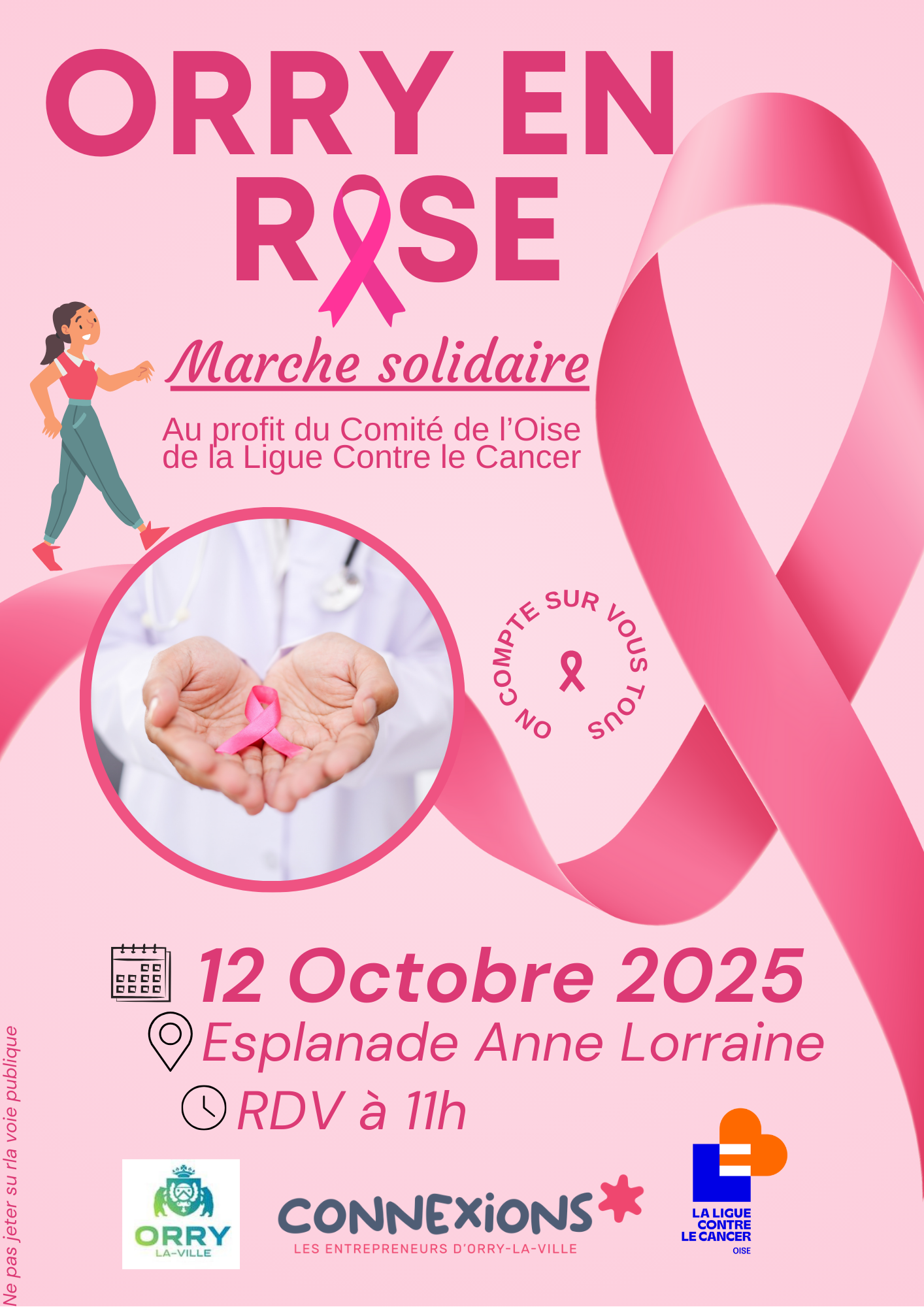 Orry en rose : marche solidaire