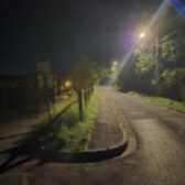 Les lampadaires proches de la Borne Blanche désormais alignés sur les horaires de RER la nuit