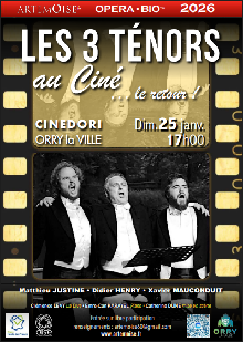 SPECTACLE : Les 3 ténors au ciné, le retour