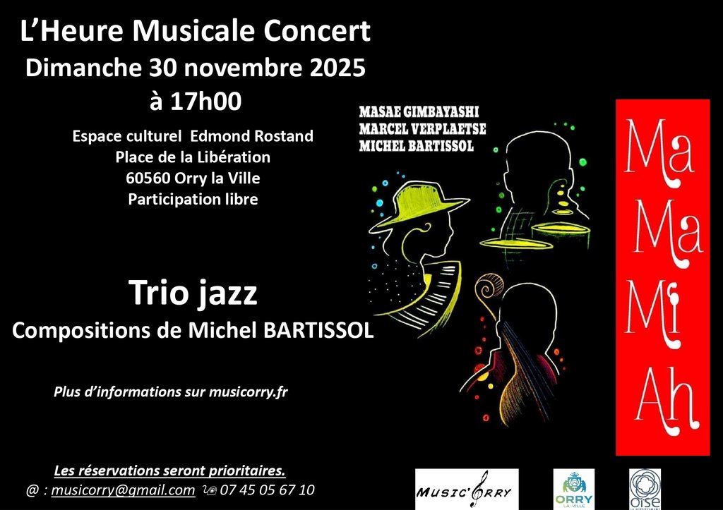 L'HEURE MUSICALE : Trio Jazz