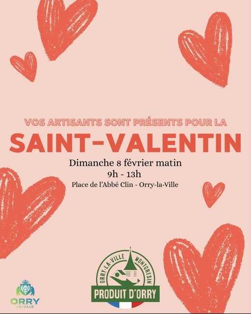 Saint Valentin : marché artisanal Produits d'Orry