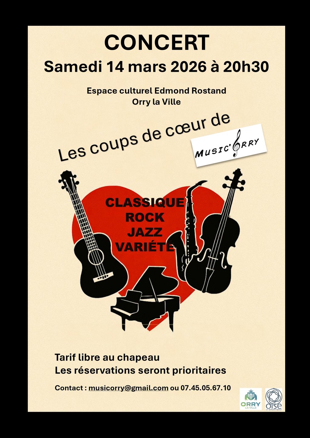 CONCERT : Les coups de coeur de Music'Orry