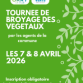 Tournée de broyage des végétaux