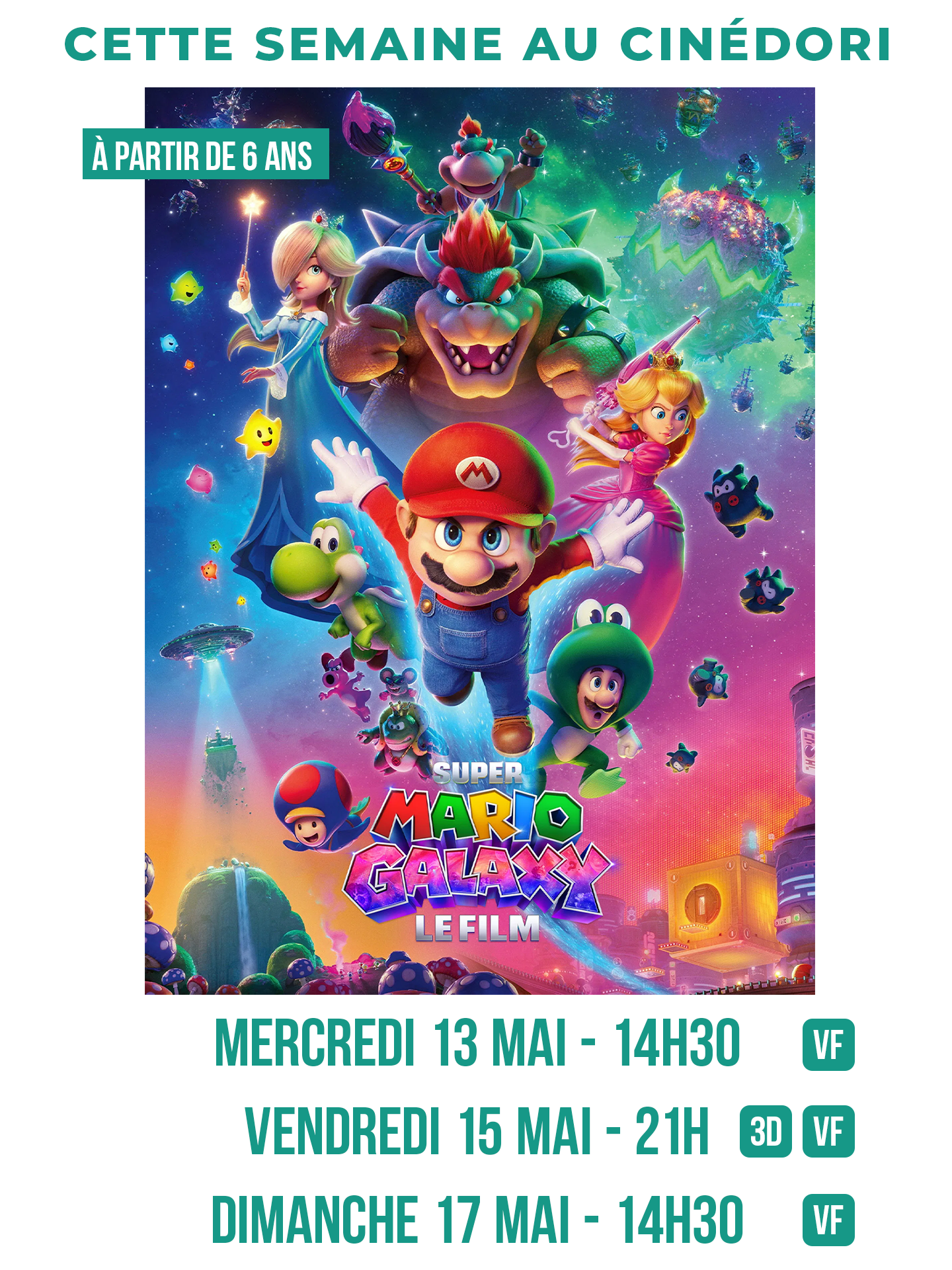 CINEMA : Super Mario galaxy le film