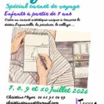 Stage d'été carnet de voyage pour enfants