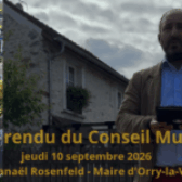 Compte rendu conseil municipal du 10 septembre 2026