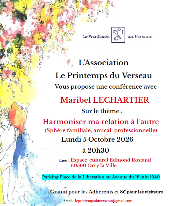 CONFERENCE : Harmoniser ma relation à l'autre