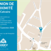 Prochaine réunion de proximité au Calvaire
