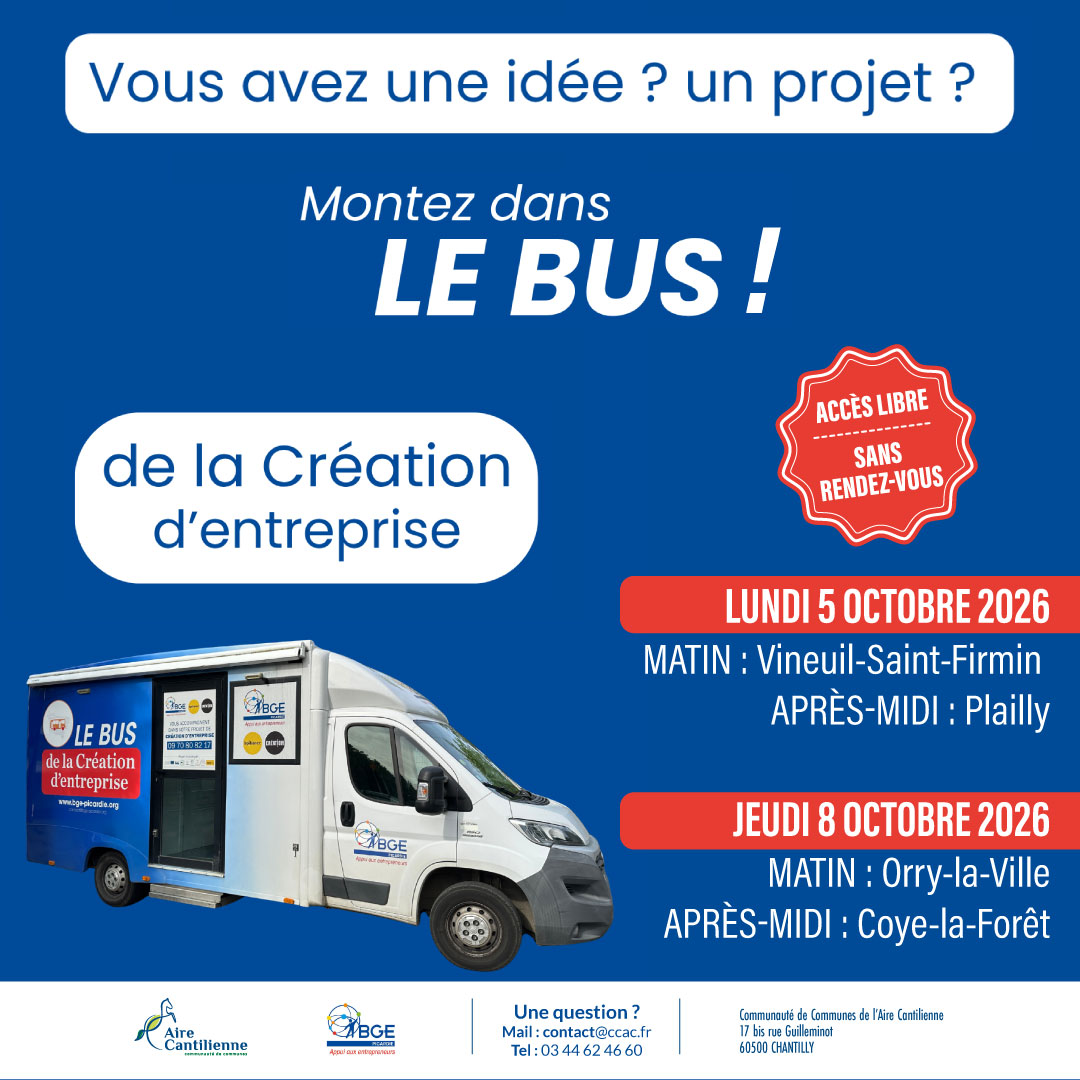 Montez dans le bus de la création d'entreprise