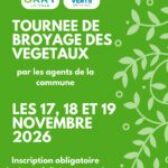 Tournée de broyage des végétaux